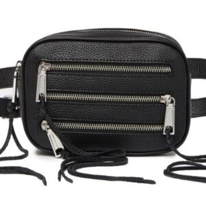 The Women's Rebecca Minkoff 4 Zip Moto Camera Bag is missing the waist belt.